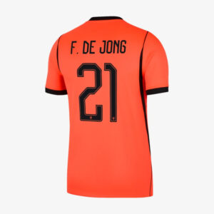 F. DE JONG #21 Netherlands Worldcup 2026 Home Jersey - Orange