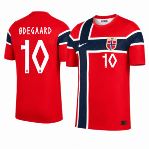 Odegaard #10 Norway Worldcup 2026 Home Jersey - Red