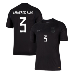 Kristoffer Vassbakk Ajer #3 Norway Worldcup 2026 Away Jersey - Black