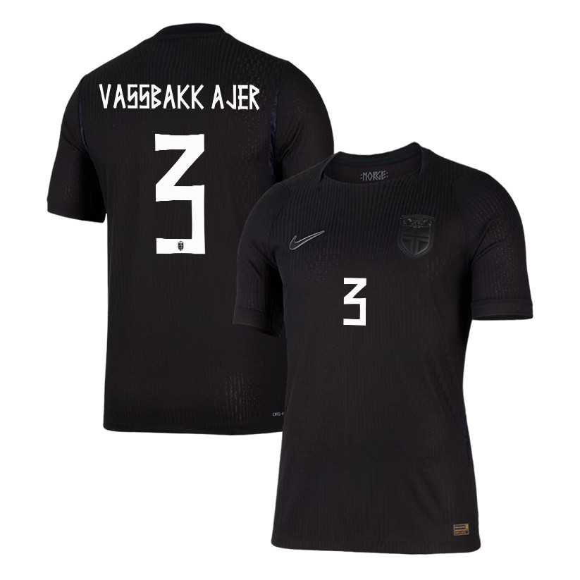 Sander Berge 8 Norway National Team 2026 Away Jersey - Black (4)