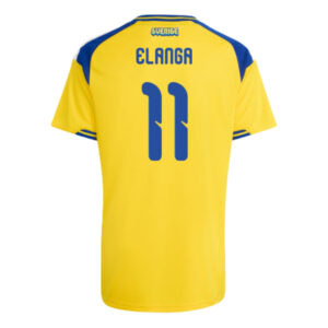 ELANGA #11 Sweden Worldcup 2026 Home Jersey - Yellow