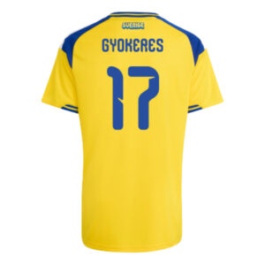 GYOKERES #17 Sweden Worldcup 2026 Home Jersey - Yellow