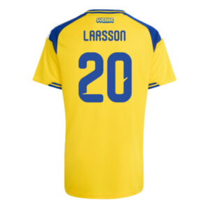 LARSSON #20 Sweden Worldcup 2026 Home Jersey - Yellow