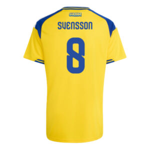 SVENSSON #8 Sweden Worldcup 2026 Home Jersey - Yellow