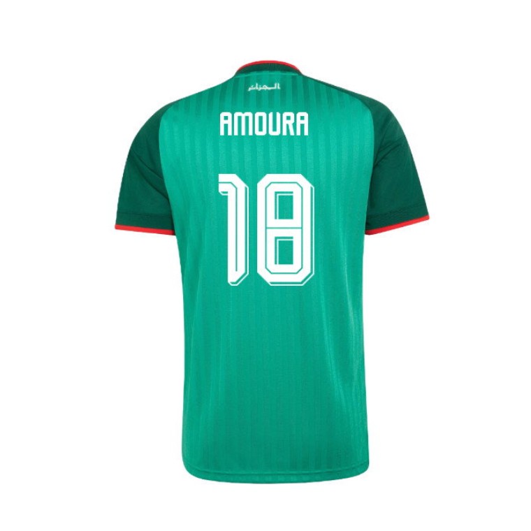 Algeria World Cup 2026 Away AMOURA #18 Jersey - Green