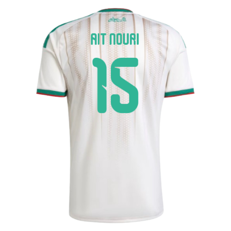 Algeria World Cup 2026 Home AIT NOURI #15 World Cup Jersey - White