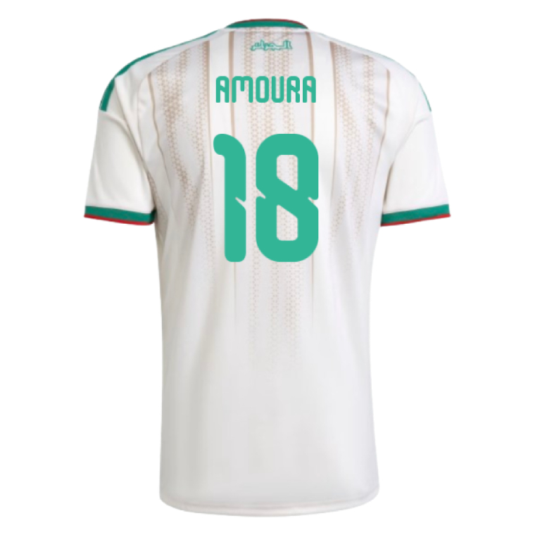 Algeria World Cup 2026 Home AMOURA #18 World Cup Jersey - White