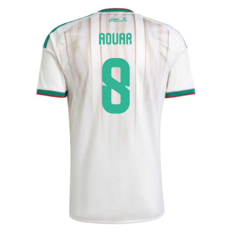 Algeria World Cup 2026 Home AOUAR 8 World Cup Jersey - White