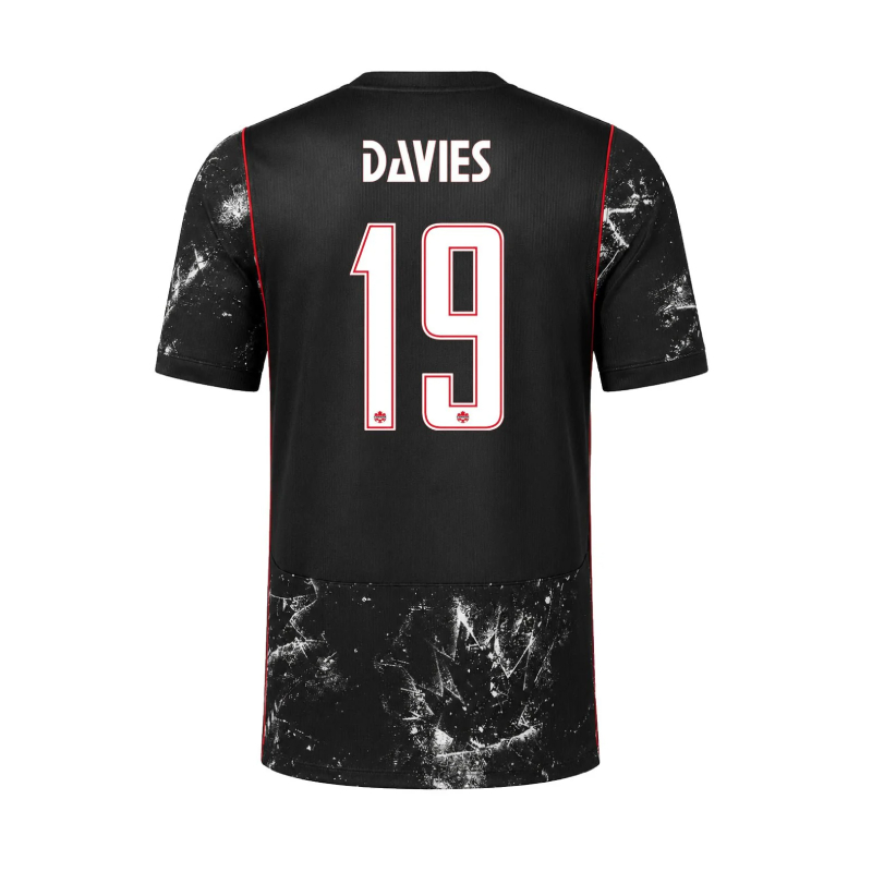 Canada World Cup 2026 Away DAVIES #19 Jersey - Black