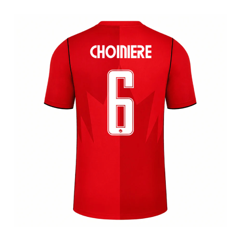 Canada World Cup 2026 Home CHOINIERE #6 Jersey - Red