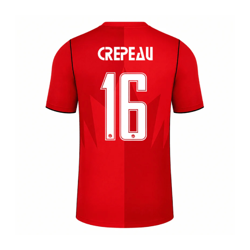 Canada World Cup 2026 Home CREPEAU #16 Jersey - Red