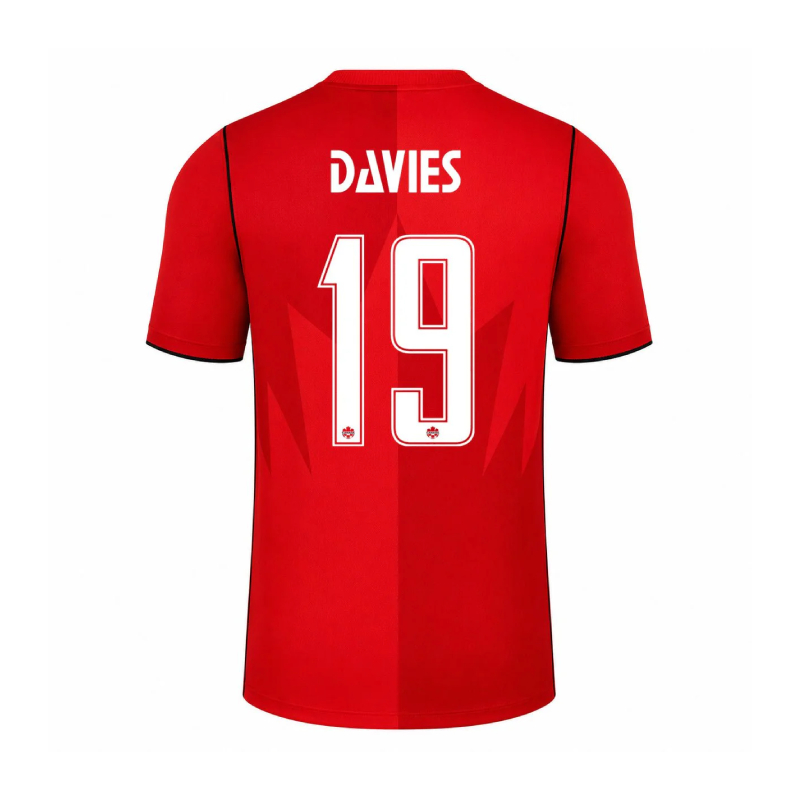 Canada World Cup 2026 Home DAVIES #19 Jersey - Red