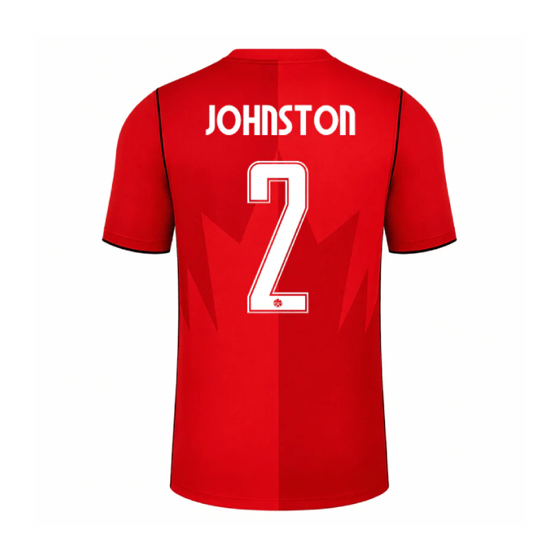 Canada World Cup 2026 Home JOHNSTON #2 Jersey - Red