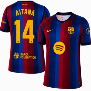 Aitana Bonmatí #14 Barcelona Home 2026/27 Jersey - Blue Red