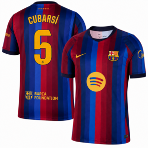 CUBARSÍ #5 Barcelona Home 2026/27 Jersey - Blue Red