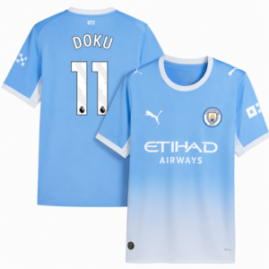 DOKU #11 Manchester City Home 2026/27 Jersey - Blue