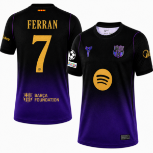 Ferran #7 Barcelona x Kobe Bryant Away 2026/27 Jersey - Purple
