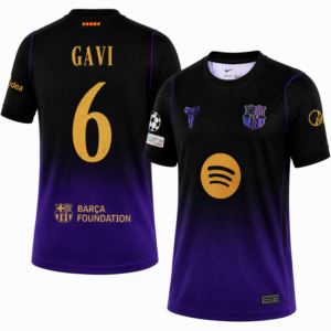 Gavi #6 Barcelona x Kobe Bryant Away 2026/27 Jersey - Purple