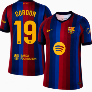 Anthony Gordon #19 Barcelona Home 2026/27 Jersey - Blue Red