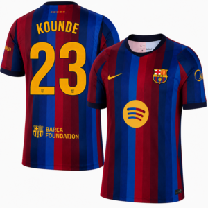 KOUNDE #23 Barcelona Home 2026/27 Jersey - Blue Red
