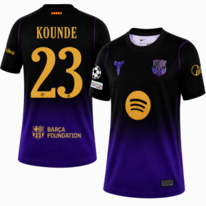 KOUNDE #23 Barcelona x Kobe Bryant Away 2026/27 Jersey - Purple