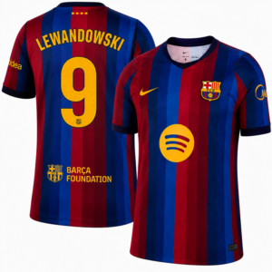 Lewandowski #9 Barcelona Home 2026/27 Jersey - Blue Red