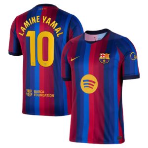 Lamine Yamal #10 Barcelona Home 2026/27 Jersey - Blue Red