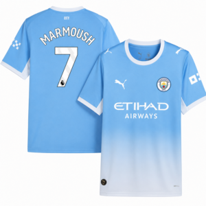 MARMOUSH #7 Manchester City Home 2026/27 Jersey - Blue