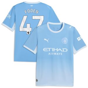 Phil Foden #47 Manchester City Home 2026/27 Jersey - Blue