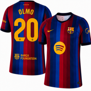 Dani Olmo #20 Barcelona Home 2026/27 Jersey - Blue Red