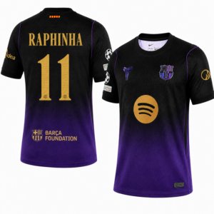 RAPHINHA #11 Barcelona x Kobe Bryant Away 2026/27 Jersey - Purple