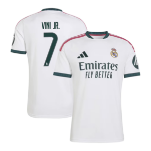 Real Madrid Home 2026/27 Vini Jr #7 Jersey - White