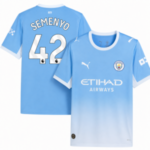 SEMENYO #42 Manchester City Home 2026/27 Jersey - Blue