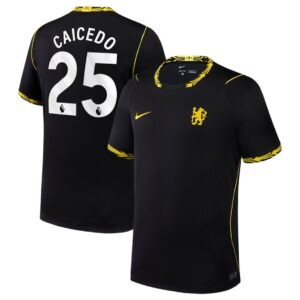 Caicedo #25 Chelsea Away 2026/27 Jersey - Black
