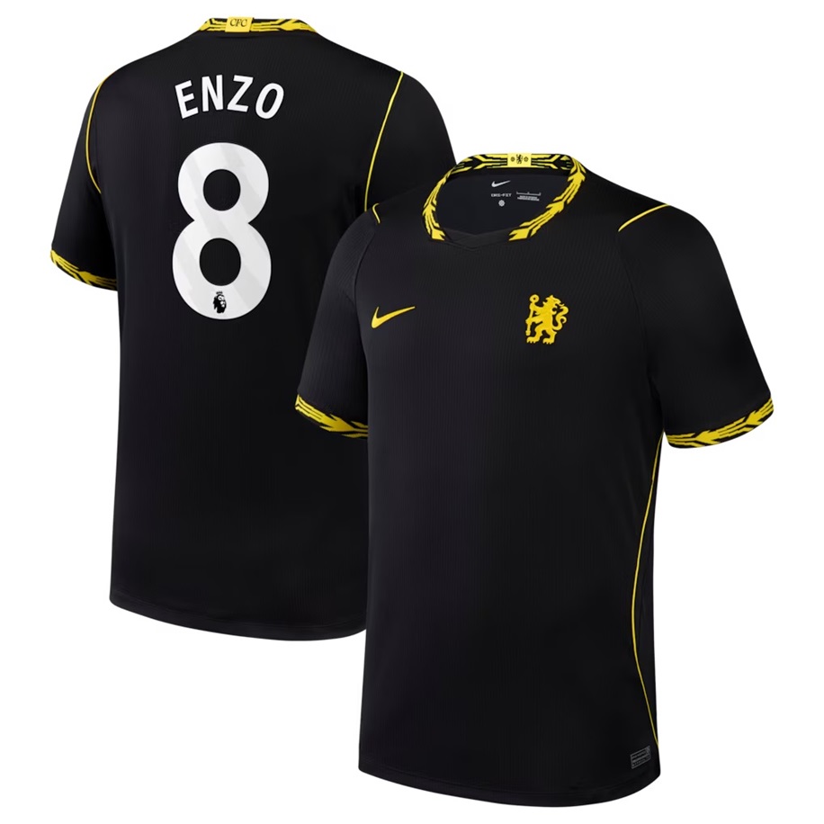 Enzo #8 Chelsea Away 2026-27 Jersey - Black