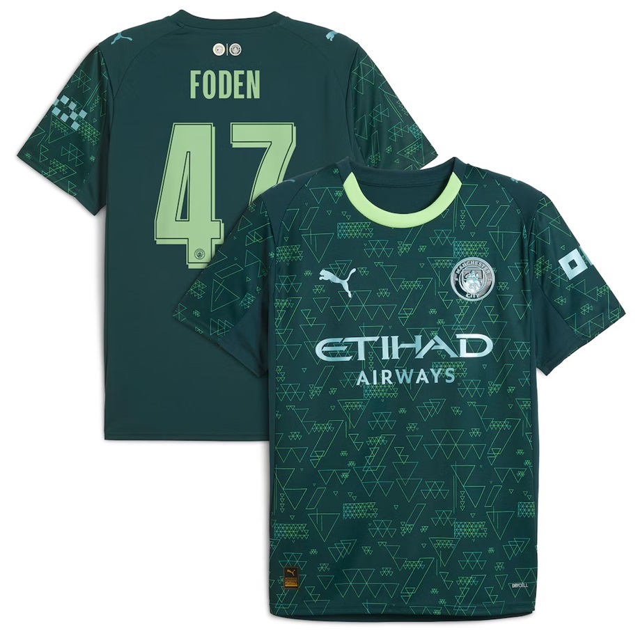 Manchester City Away 2026-27 Foden #47 Jersey - Green
