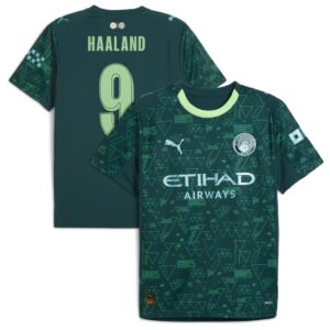 Manchester City Away 2026/27 Haaland #9 Jersey - Green
