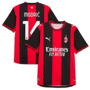 Modric #14 AC Milan Home 2026/27 Jersey - Red Black