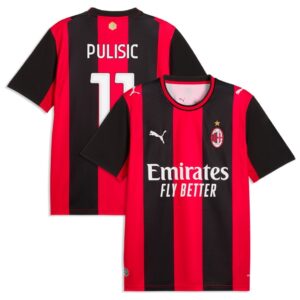 Pulisic #11 AC Milan Home 2026/27 Jersey - Red Black