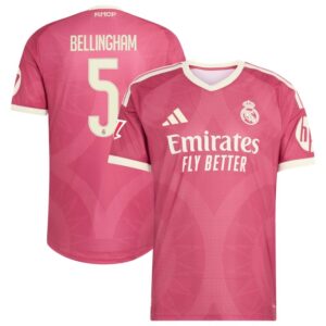 Real Madrid 2026/27 Bellingham #5 Third Jersey - Pink