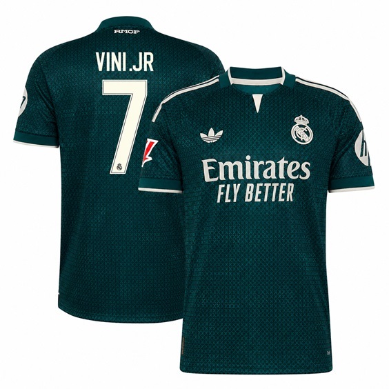 Real Madrid 2026-27 Vini .Jr #7 Away Jersey - Green