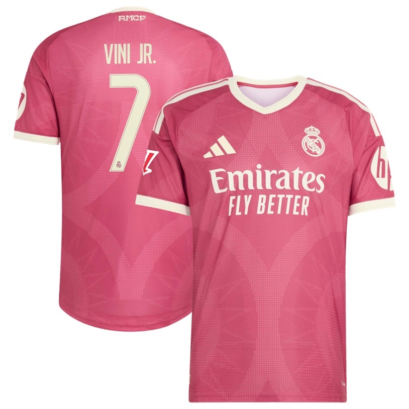 Real Madrid 2026-27 Vini .Jr #7 Third Jersey - Pink