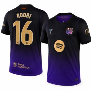Rodri #16 Barcelona x Kobe Bryant Away 2026/27 Jersey - Purple
