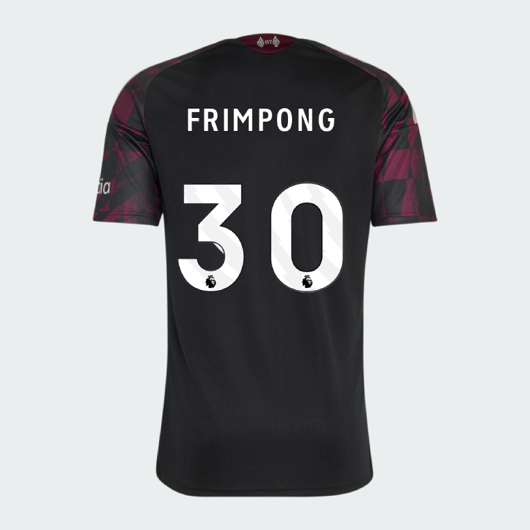 Liverpool Third FRIMPONG 30 Jersey 26-27 - Black