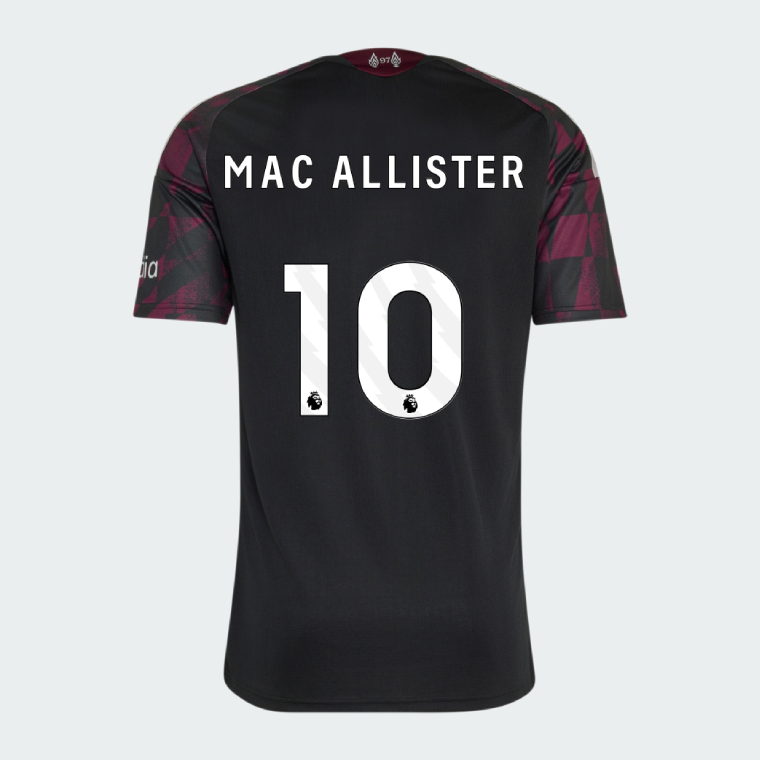 Liverpool Third MAC ALLISTER 10 Jersey 26-27 - Black