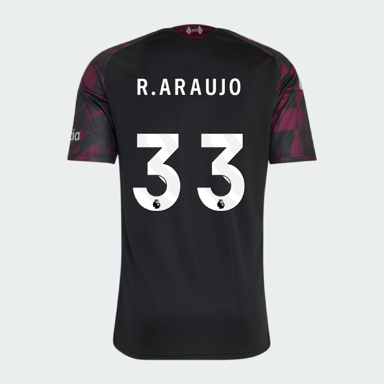 Liverpool Third R.ARAUJO 33 Jersey 26-27 - Black