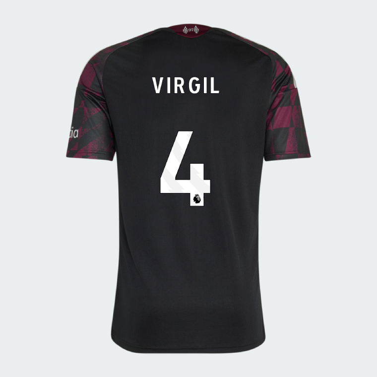 Liverpool Third VIRGIL 4 Jersey 26-27 - Black
