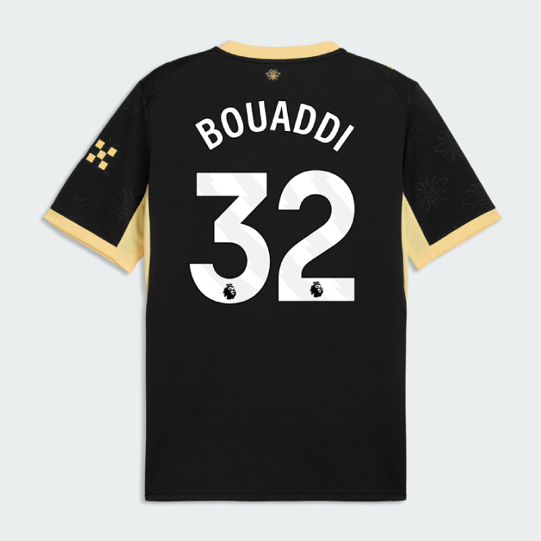 Manchester City Away BOUADDI 32 Jersey 26-27 - Black