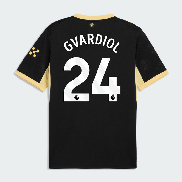 Manchester City Away GVARDIOL 24 Jersey 26-27 - Black