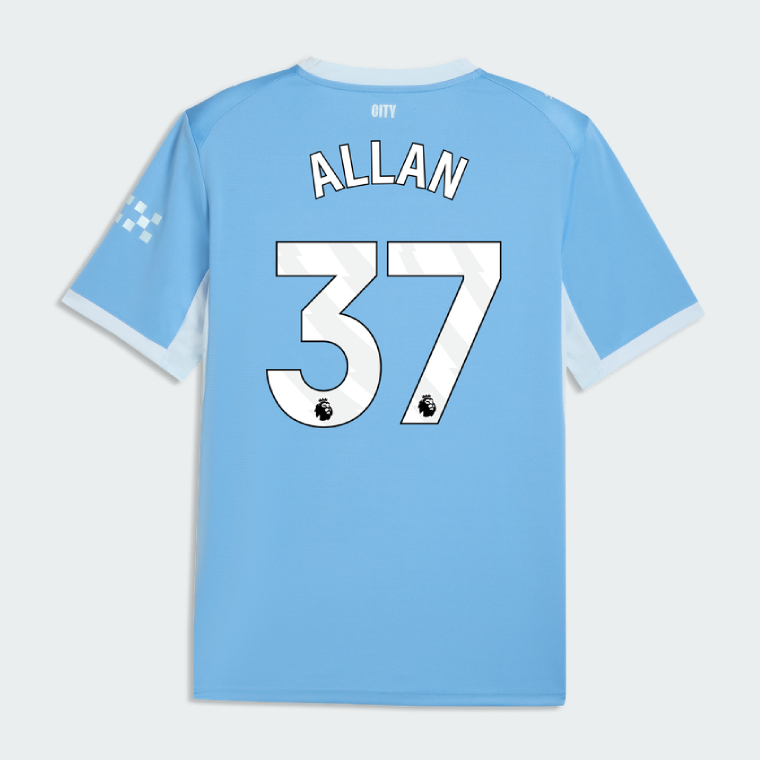 Manchester City Home ALLAN 37 Jersey 26-27